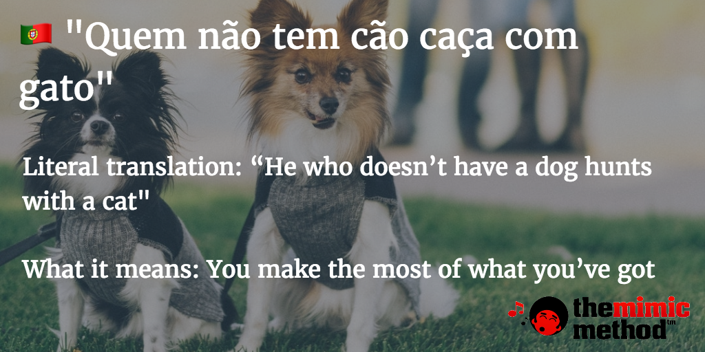 Portuguese idiom