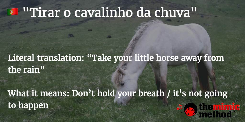 Portuguese idiom