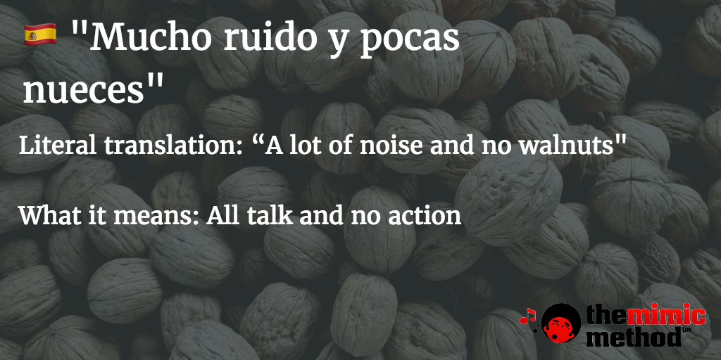 Spanish idioms